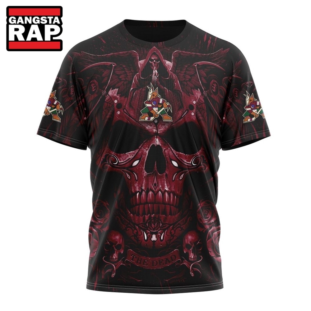 NHL Arizona Coyotes Special Design Halloween With Skull Art Hoodie, T Shirt , NHL 3D Shirt NHL Arizona Coyotes Special Design Halloween With Skull Art Hoodie, T Shirt , NHL 3D Shirt