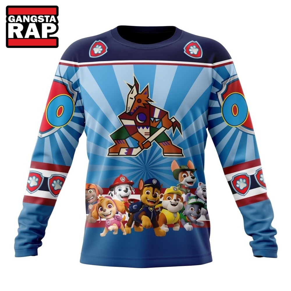 NHL Arizona Coyotes Special Paw Patrol Kits Hoodie, T Shirt , NHL 3D Shirt NHL Arizona Coyotes Special Paw Patrol Kits Hoodie, T Shirt , NHL 3D Shirt