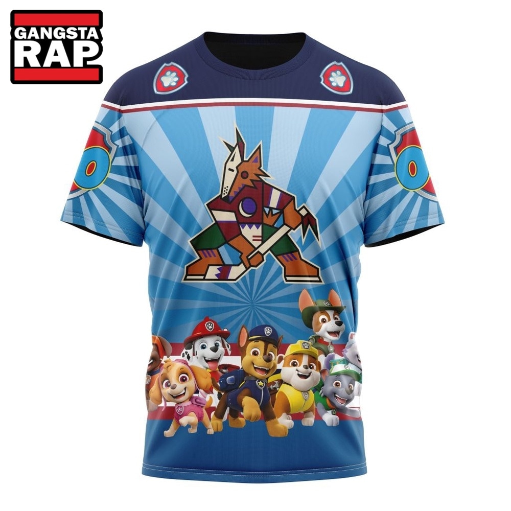 NHL Arizona Coyotes Special Paw Patrol Kits Hoodie, T Shirt , NHL 3D Shirt NHL Arizona Coyotes Special Paw Patrol Kits Hoodie, T Shirt , NHL 3D Shirt