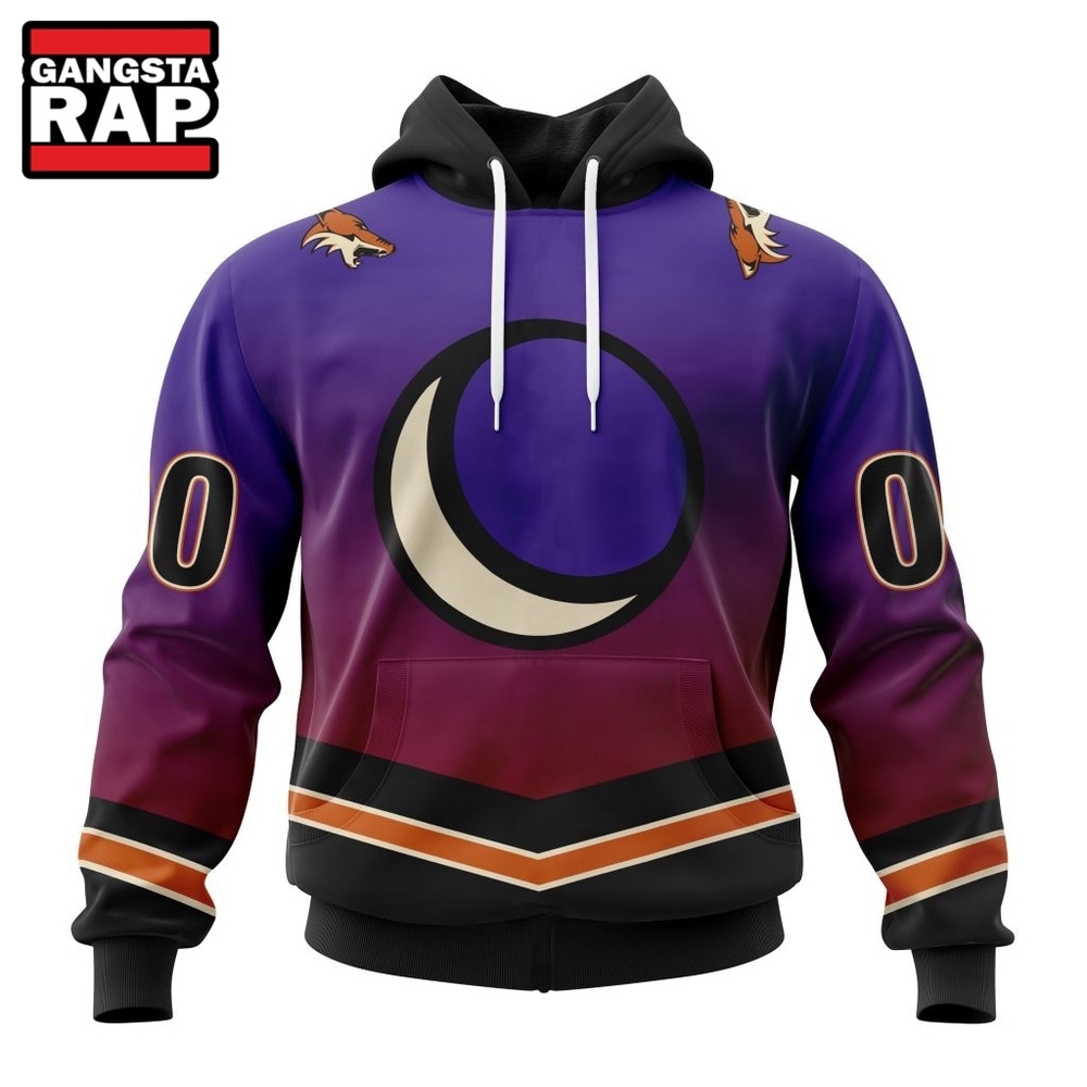 NHL Arizona Coyotes Special Retro Gradient Design Hoodie, T Shirt, NHL 3D Shirt Nhl Arizona Coyotes Special Retro Gradient Design Hoodie T Shirt 1
