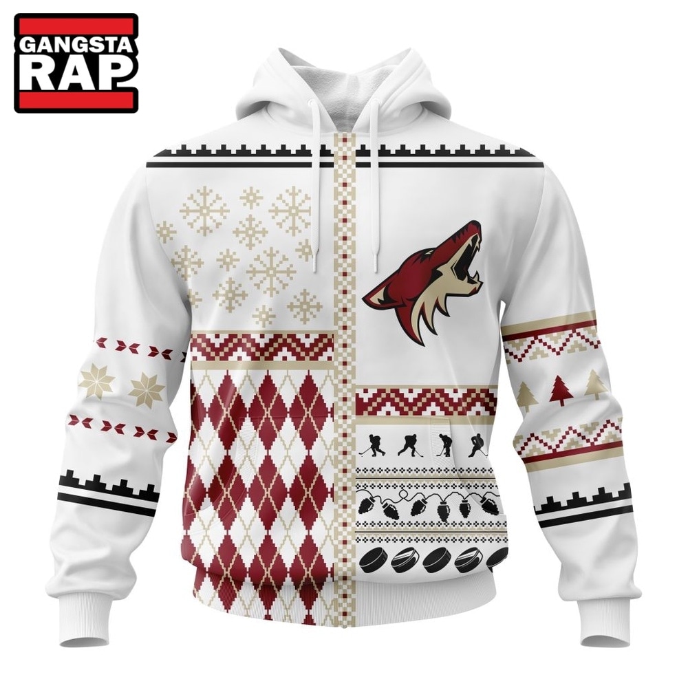 NHL Arizona Coyotes Specialized Christmas Is Coming New Design Hoodie, T Shirt , NHL 3D Shirt Nhl Arizona Coyotes Specialized Christmas IS Coming New Design Hoodie T Shirt 1
