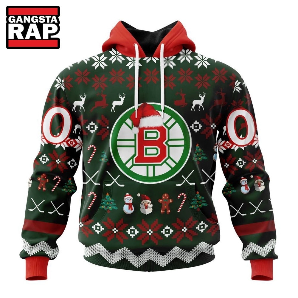 NHL Boston Bruins Hockey Christmas Is Coming 2026 Hoodie, T Shirt , NHL 3D Shirt Nhl Boston Bruins Hockey Christmas IS Coming 2026 Hoodie T Shirt 1