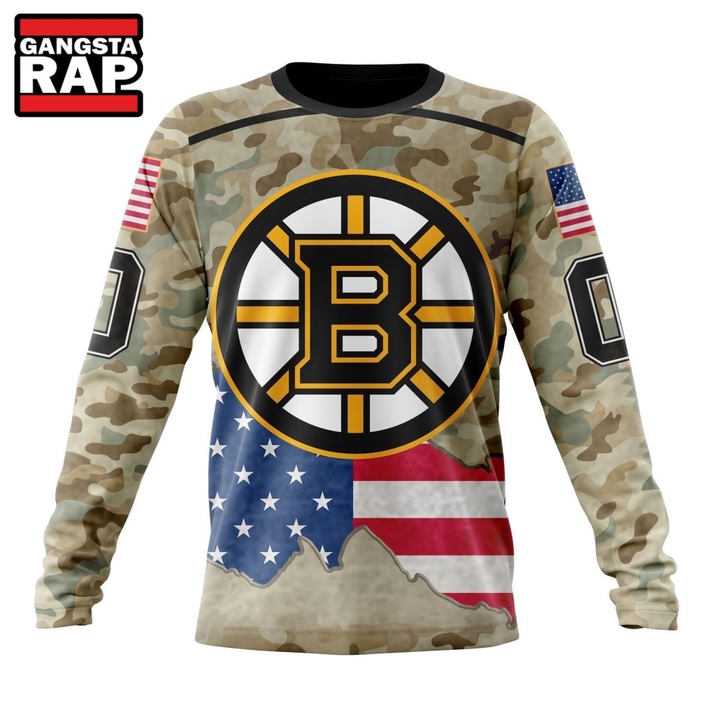 NHL Boston Bruins Specialized Kits For United State With Camo Color Hoodie, T Shirt , NHL 3D Shirt NHL Boston Bruins Specialized Kits For United State With Camo Color Hoodie, T Shirt , NHL 3D Shirt