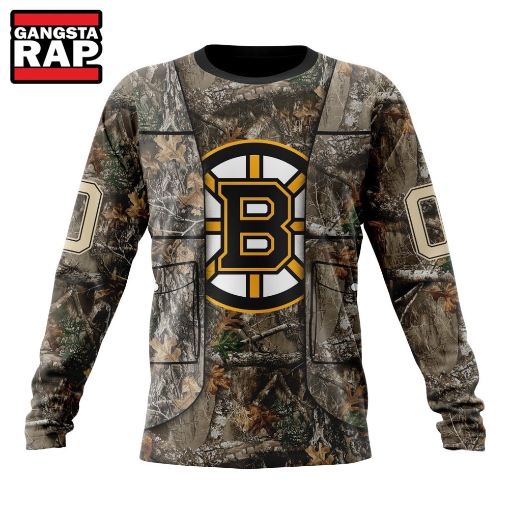 NHL Boston Bruins Specialized Unisex Vest Kits With Realtree Camo Hoodie, T Shirt, NHL 3D Shirt NHL Boston Bruins Specialized Unisex Vest Kits With Realtree Camo Hoodie, T Shirt, NHL 3D Shirt