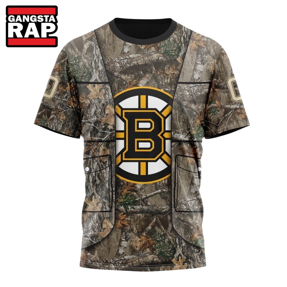 NHL Boston Bruins Specialized Unisex Vest Kits With Realtree Camo Hoodie, T Shirt, NHL 3D Shirt NHL Boston Bruins Specialized Unisex Vest Kits With Realtree Camo Hoodie, T Shirt, NHL 3D Shirt
