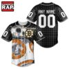 NHL Boston Bruins x BB 8 D Star War Baseball Jersey , NHL Baseball Shirt 3 NHL Boston Bruins x BB 8 D Star War Baseball Jersey , NHL Baseball Shirt Nhl Boston Bruins X BB 8 D Star War Baseball Jersey 1