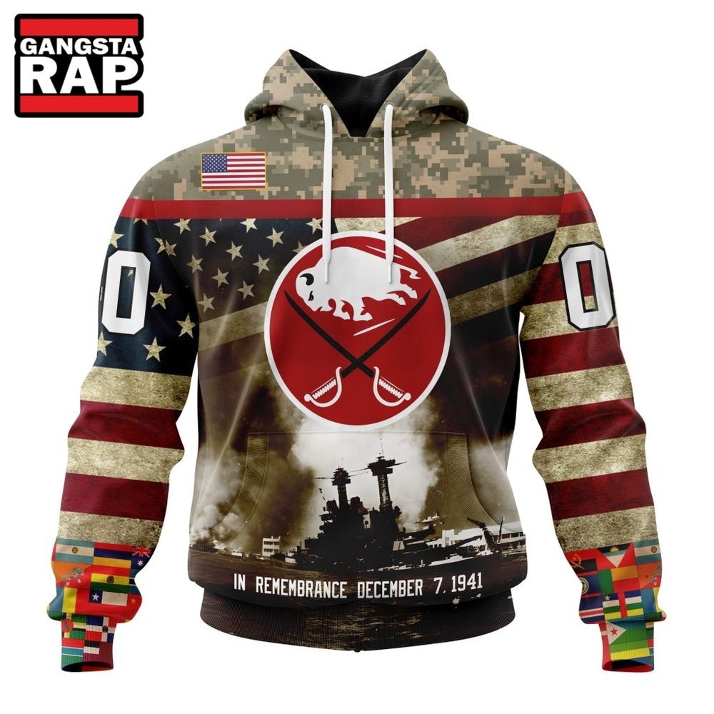 NHL Buffalo Sabres Specialized Unisex Kits Remember Pearl Harbor Hoodie, T Shirt , NHL 3D Shirt Nhl Buffalo Sabres Specialized Unisex Kits Remember Pearl Harbor Hoodie T Shirt 1