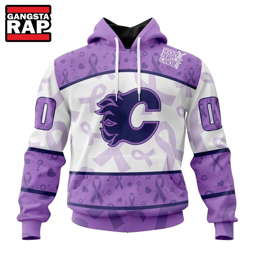 NHL Calgary Flames Special Lavender Fight Cancer Hoodie, T Shirt , NHL 3D Shirt NHL Calgary Flames Special Lavender Fight Cancer Hoodie, T Shirt , NHL 3D Shirt