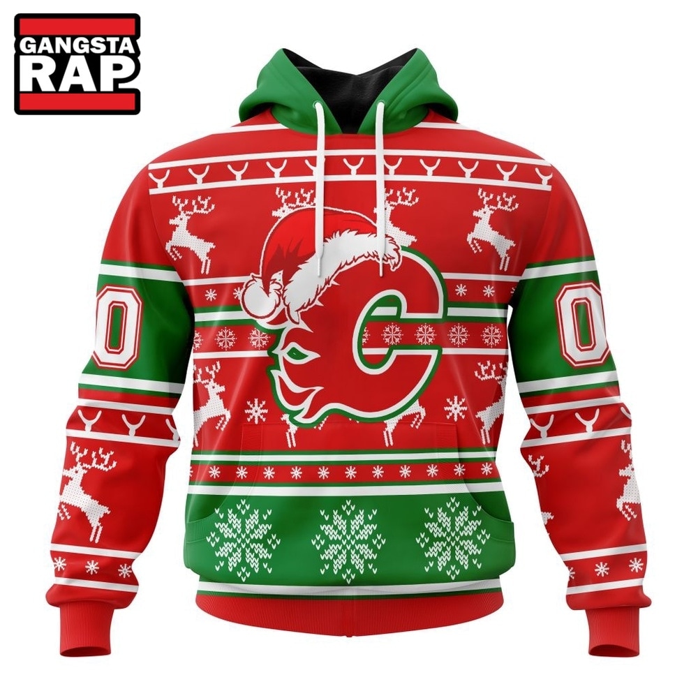 NHL Calgary Flames Specialized Unisex Christmas Is Coming Hoodie, T Shirt , NHL 3D Shirt Nhl Calgary Flames Specialized Unisex Christmas IS Coming Hoodie T Shirt 1