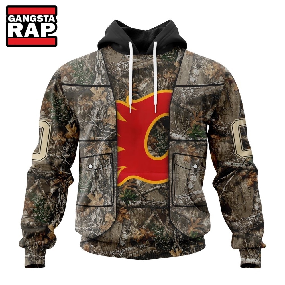 NHL Calgary Flames Specialized Unisex Vest Kits With Realtree Camo Hoodie, T Shirt, NHL 3D Shirt NHL Calgary Flames Specialized Unisex Vest Kits With Realtree Camo Hoodie, T Shirt, NHL 3D Shirt