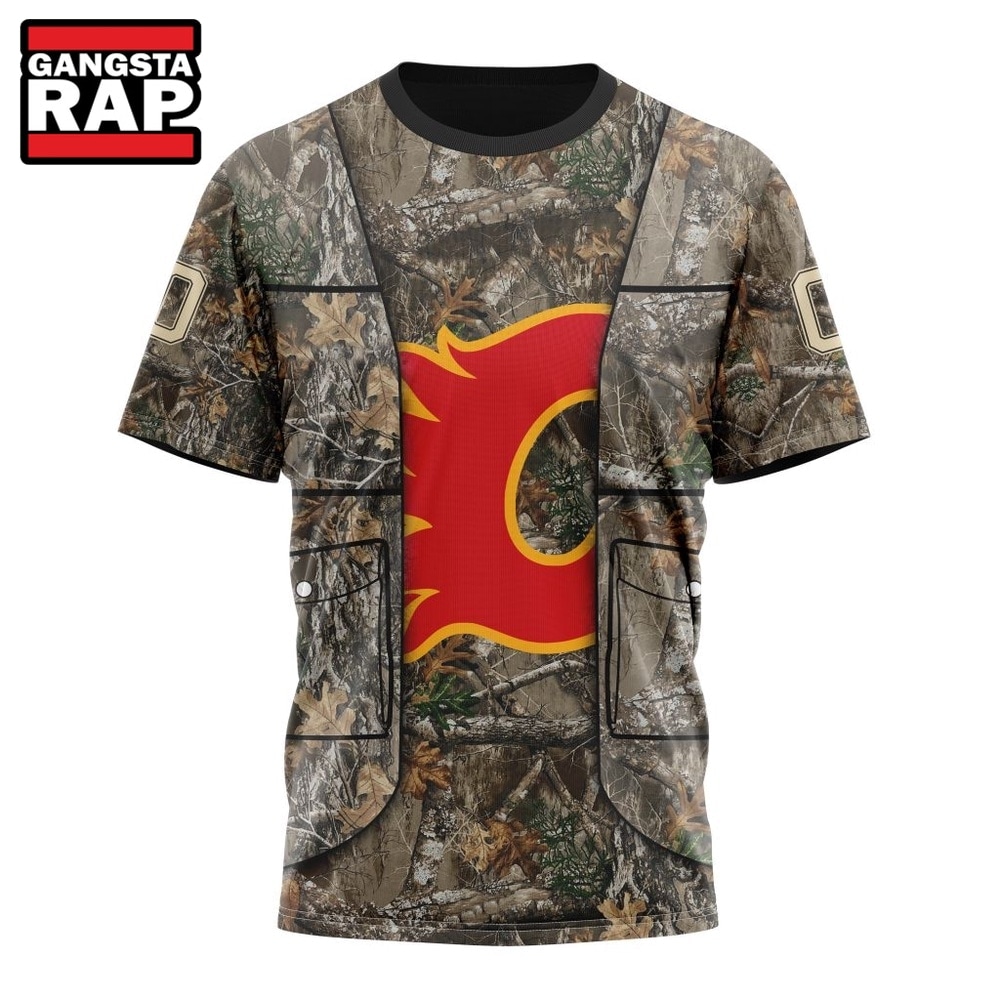 NHL Calgary Flames Specialized Unisex Vest Kits With Realtree Camo Hoodie, T Shirt, NHL 3D Shirt NHL Calgary Flames Specialized Unisex Vest Kits With Realtree Camo Hoodie, T Shirt, NHL 3D Shirt
