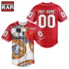 NHL Calgary Flames x BB 8 D Star War Baseball Jersey , NHL Baseball Shirt 3 NHL Calgary Flames x BB 8 D Star War Baseball Jersey , NHL Baseball Shirt Nhl Calgary Flames X BB 8 D Star War Baseball Jersey 1