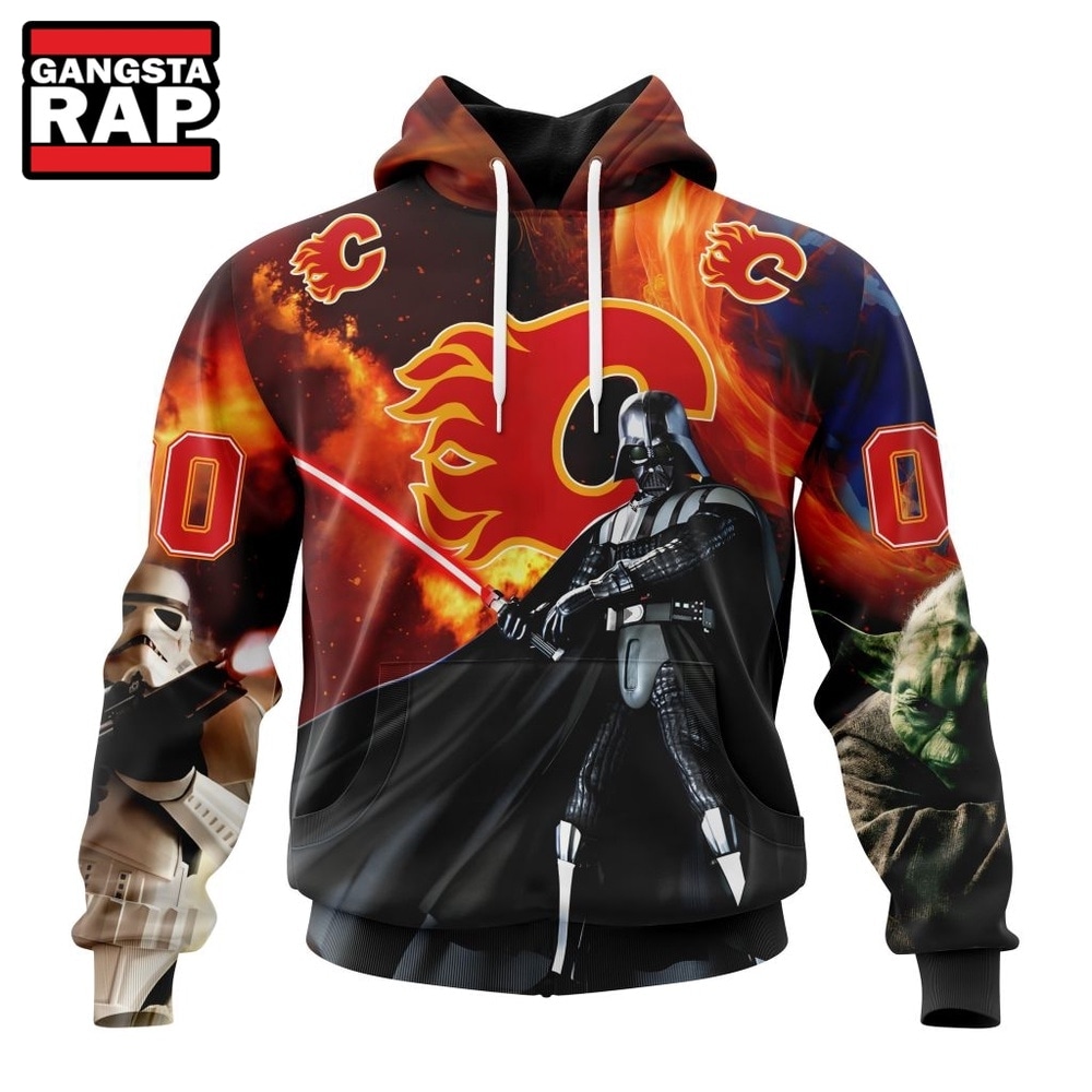 NHL Calgary Flames x Star War Specialized Design Hoodie, T Shirt , NHL 3D Shirt NHL Calgary Flames x Star War Specialized Design Hoodie, T Shirt , NHL 3D Shirt
