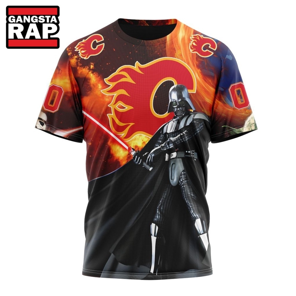 NHL Calgary Flames x Star War Specialized Design Hoodie, T Shirt , NHL 3D Shirt NHL Calgary Flames x Star War Specialized Design Hoodie, T Shirt , NHL 3D Shirt