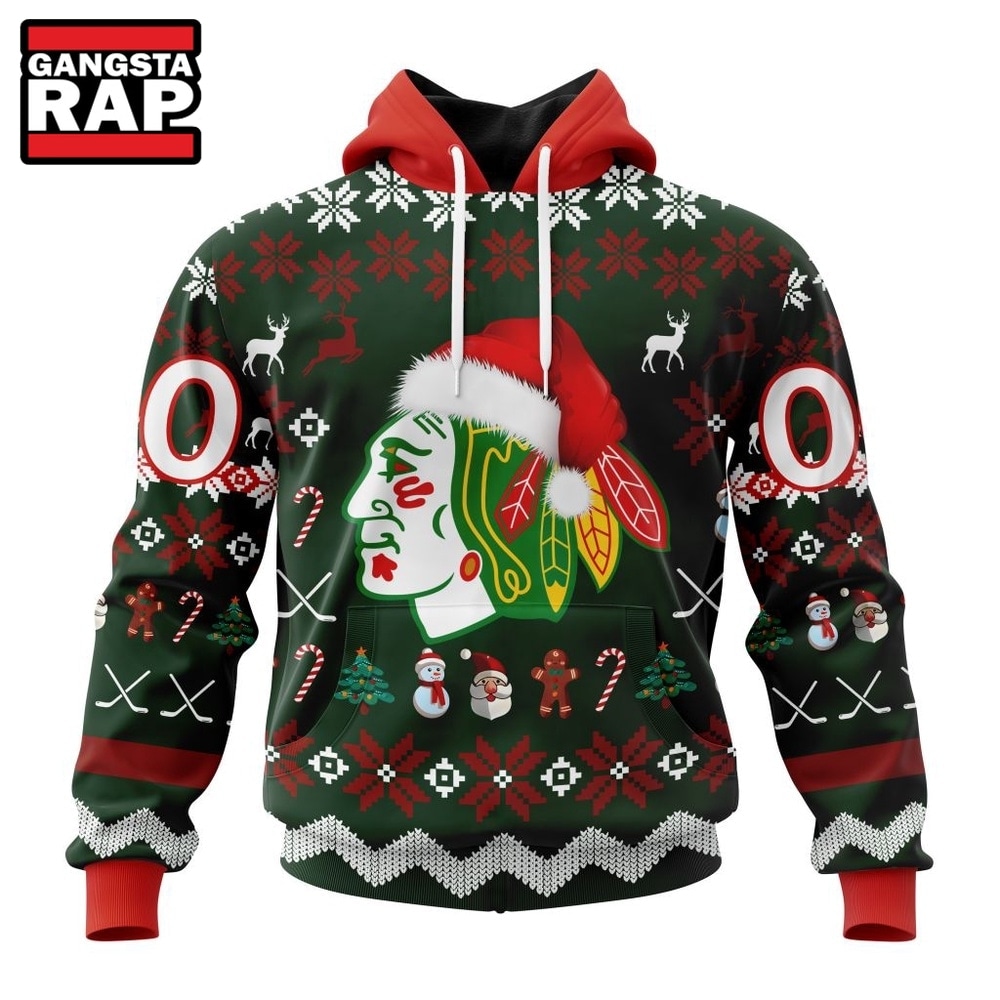 NHL Chicago BlackHawks Hockey Christmas Is Coming 2026 Hoodie, T Shirt , NHL 3D Shirt Nhl Chicago Blackhawks Hockey Christmas IS Coming 2026 Hoodie T Shirt 1