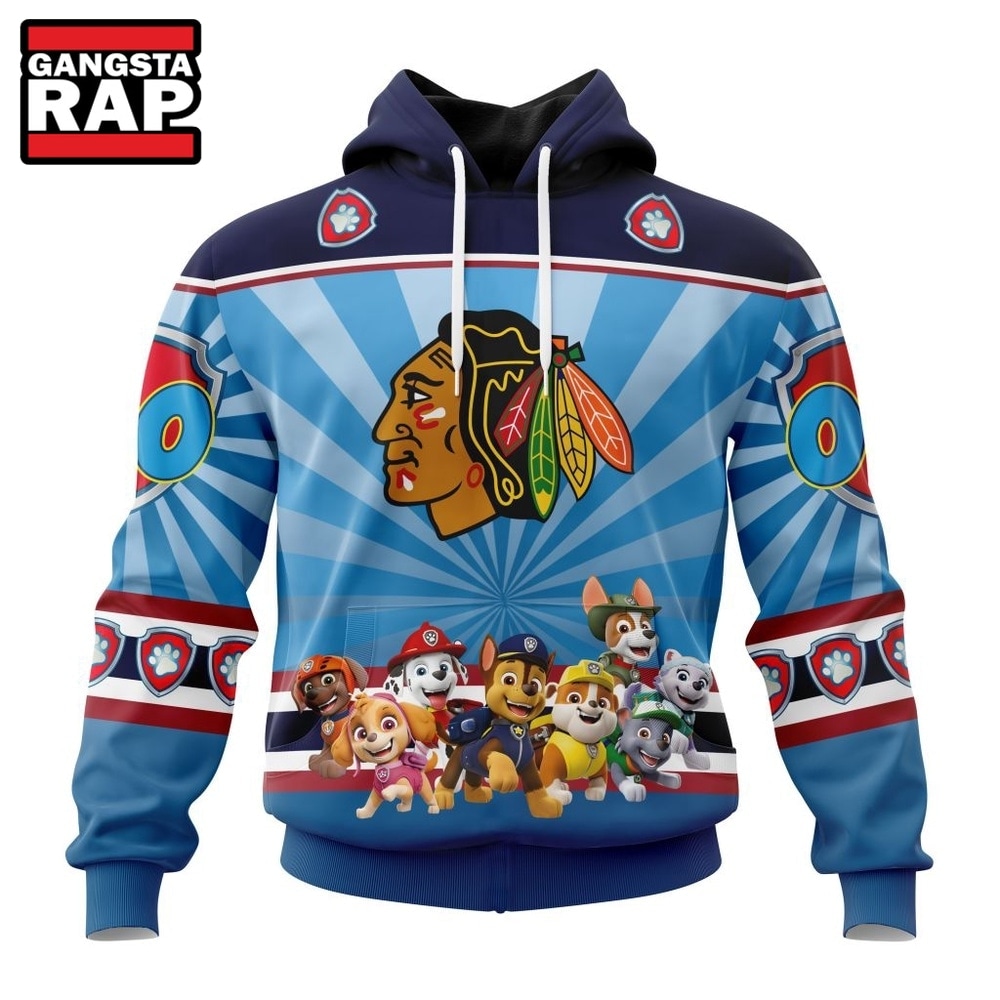 NHL Chicago Blackhawks Special Paw Patrol Kits Hoodie, T Shirt , NHL 3D Shirt NHL Chicago Blackhawks Special Paw Patrol Kits Hoodie, T Shirt , NHL 3D Shirt