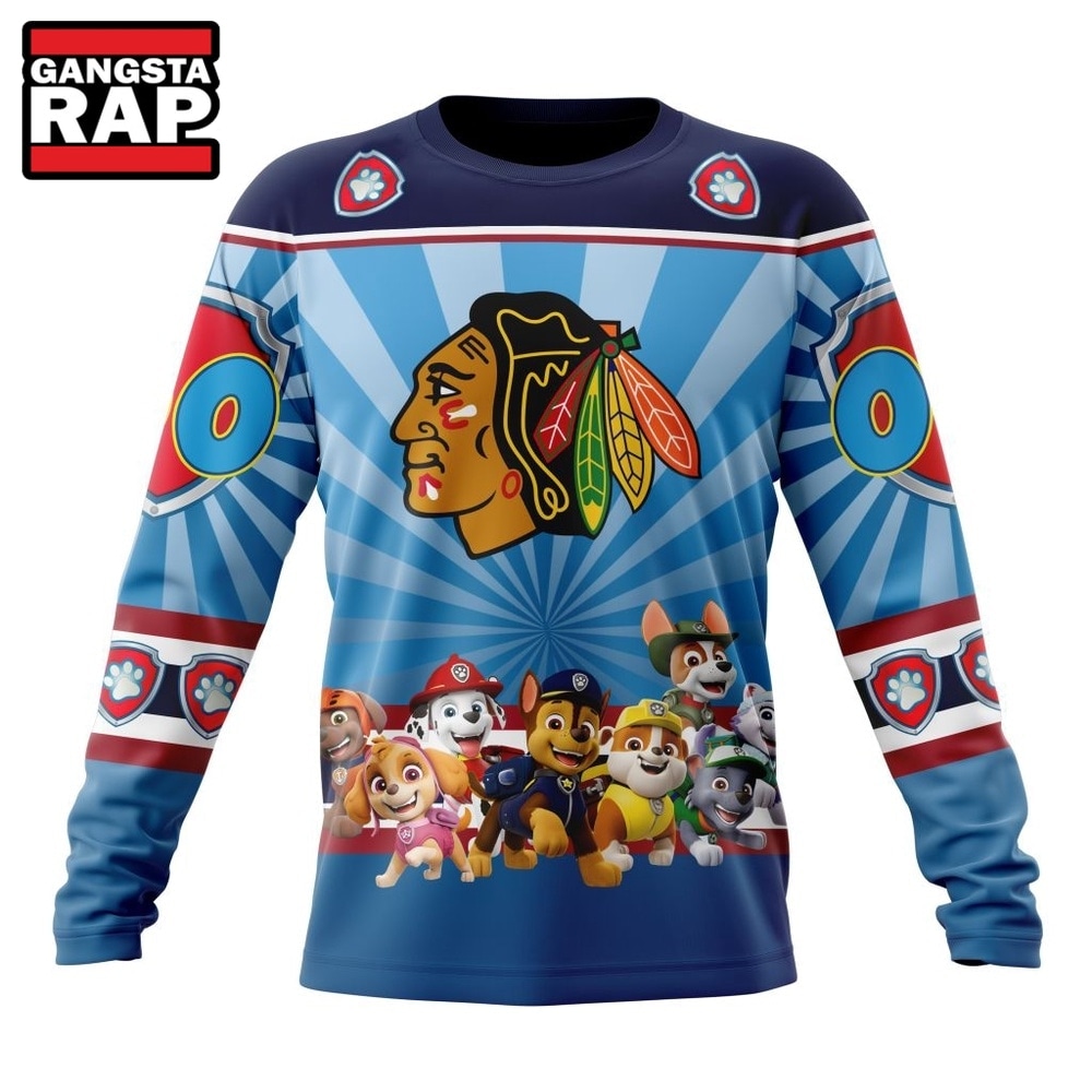 NHL Chicago Blackhawks Special Paw Patrol Kits Hoodie, T Shirt , NHL 3D Shirt NHL Chicago Blackhawks Special Paw Patrol Kits Hoodie, T Shirt , NHL 3D Shirt