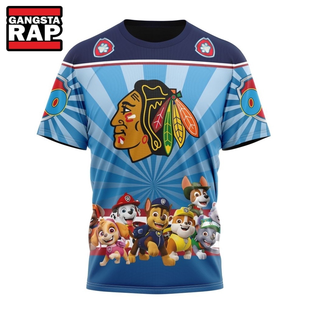 NHL Chicago Blackhawks Special Paw Patrol Kits Hoodie, T Shirt , NHL 3D Shirt NHL Chicago Blackhawks Special Paw Patrol Kits Hoodie, T Shirt , NHL 3D Shirt