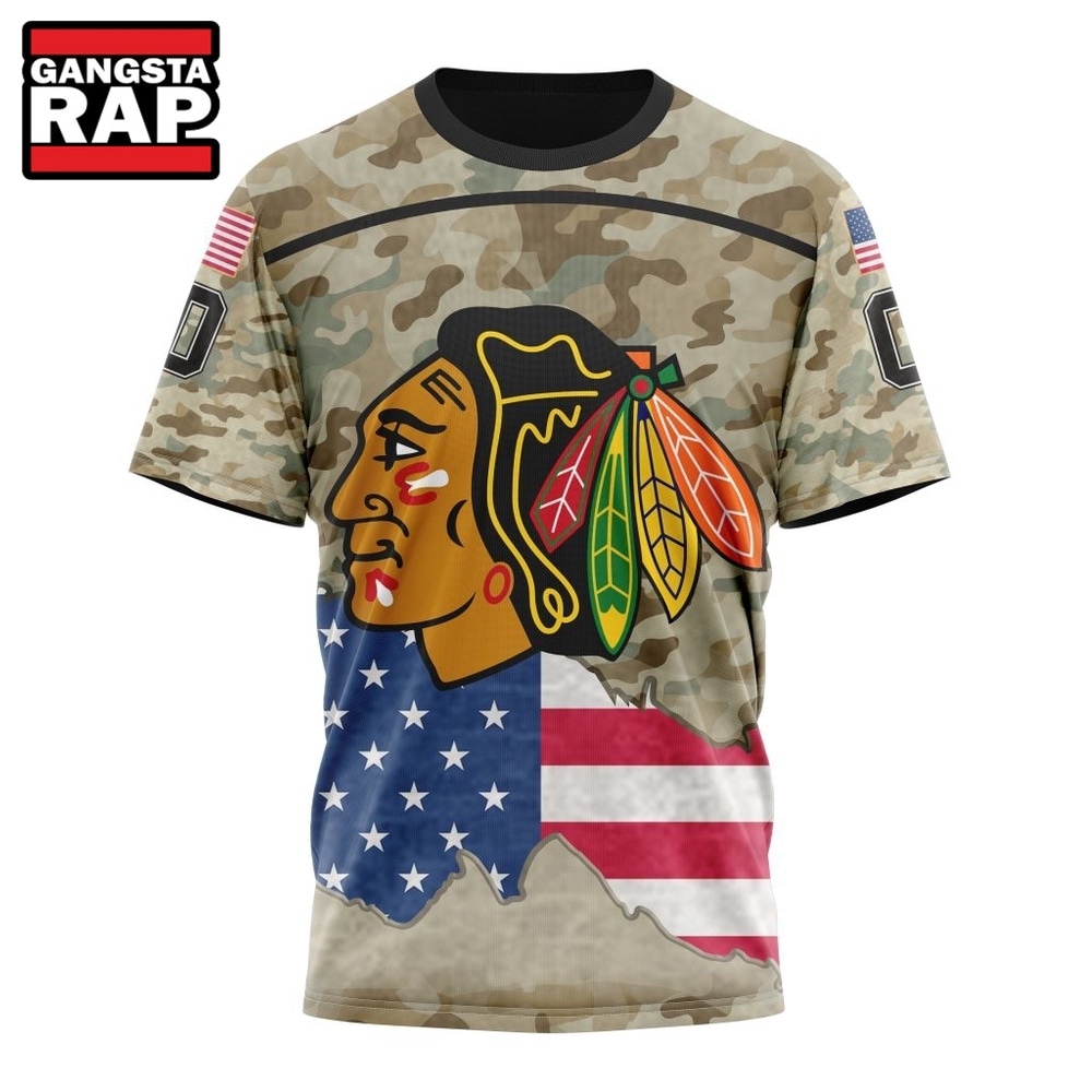 NHL Chicago BlackHawks Specialized Kits For United State With Camo Color Hoodie, T Shirt , NHL 3D Shirt NHL Chicago BlackHawks Specialized Kits For United State With Camo Color Hoodie, T Shirt , NHL 3D Shirt