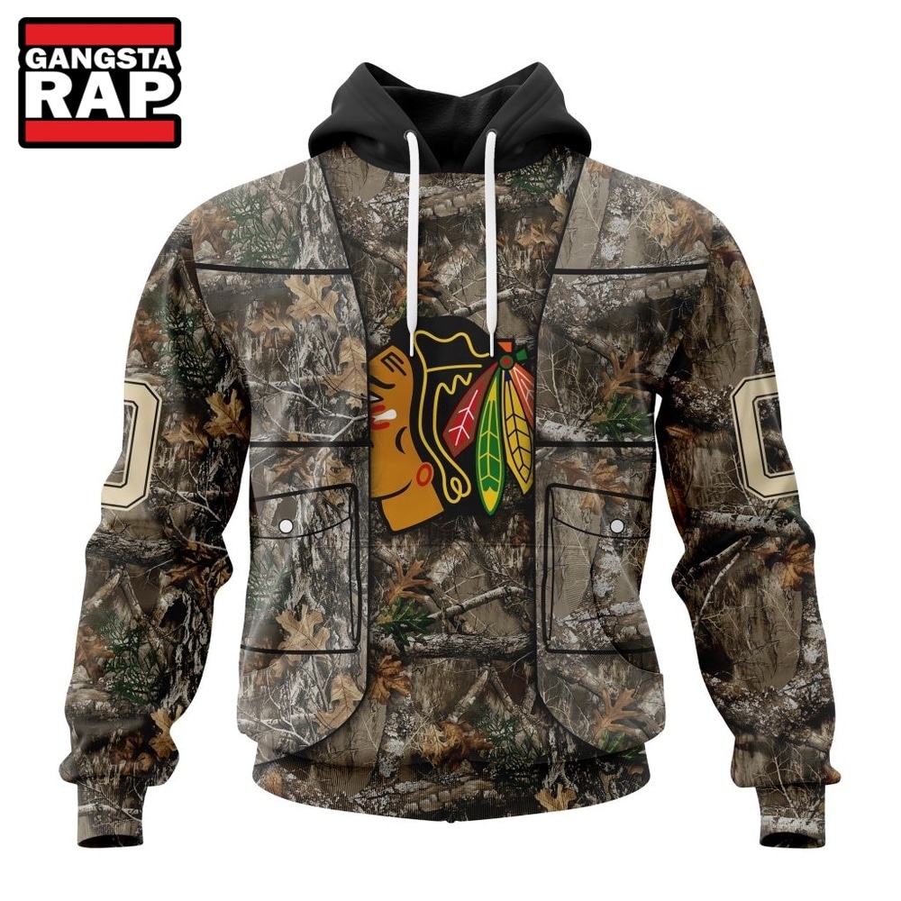 NHL Chicago BlackHawks Specialized Unisex Vest Kits With Realtree Camo Hoodie, T Shirt, NHL 3D Shirt NHL Chicago BlackHawks Specialized Unisex Vest Kits With Realtree Camo Hoodie, T Shirt, NHL 3D Shirt