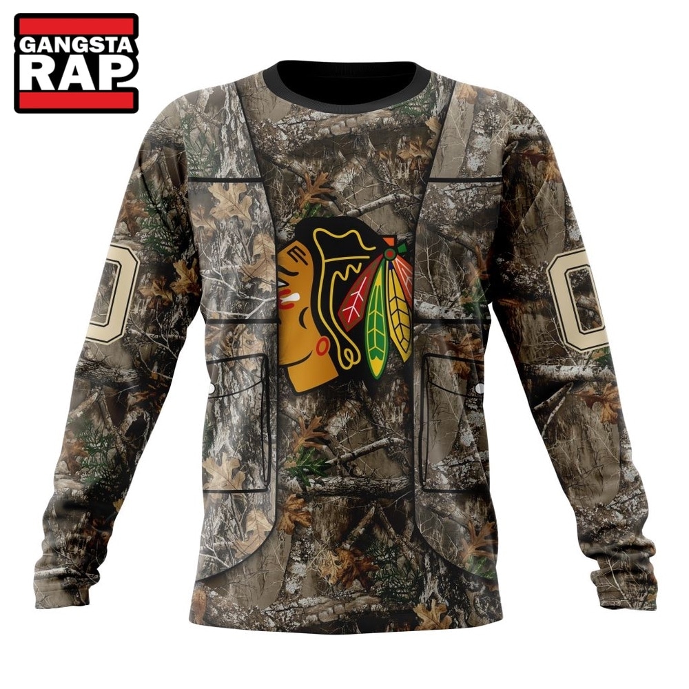 NHL Chicago BlackHawks Specialized Unisex Vest Kits With Realtree Camo Hoodie, T Shirt, NHL 3D Shirt NHL Chicago BlackHawks Specialized Unisex Vest Kits With Realtree Camo Hoodie, T Shirt, NHL 3D Shirt