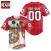 NHL Chicago BlackHawks x BB 8 D Star War Baseball Jersey , NHL Baseball Shirt 3 NHL Chicago BlackHawks x BB 8 D Star War Baseball Jersey , NHL Baseball Shirt Nhl Chicago Blackhawks X BB 8 D Star War Baseball Jersey 1