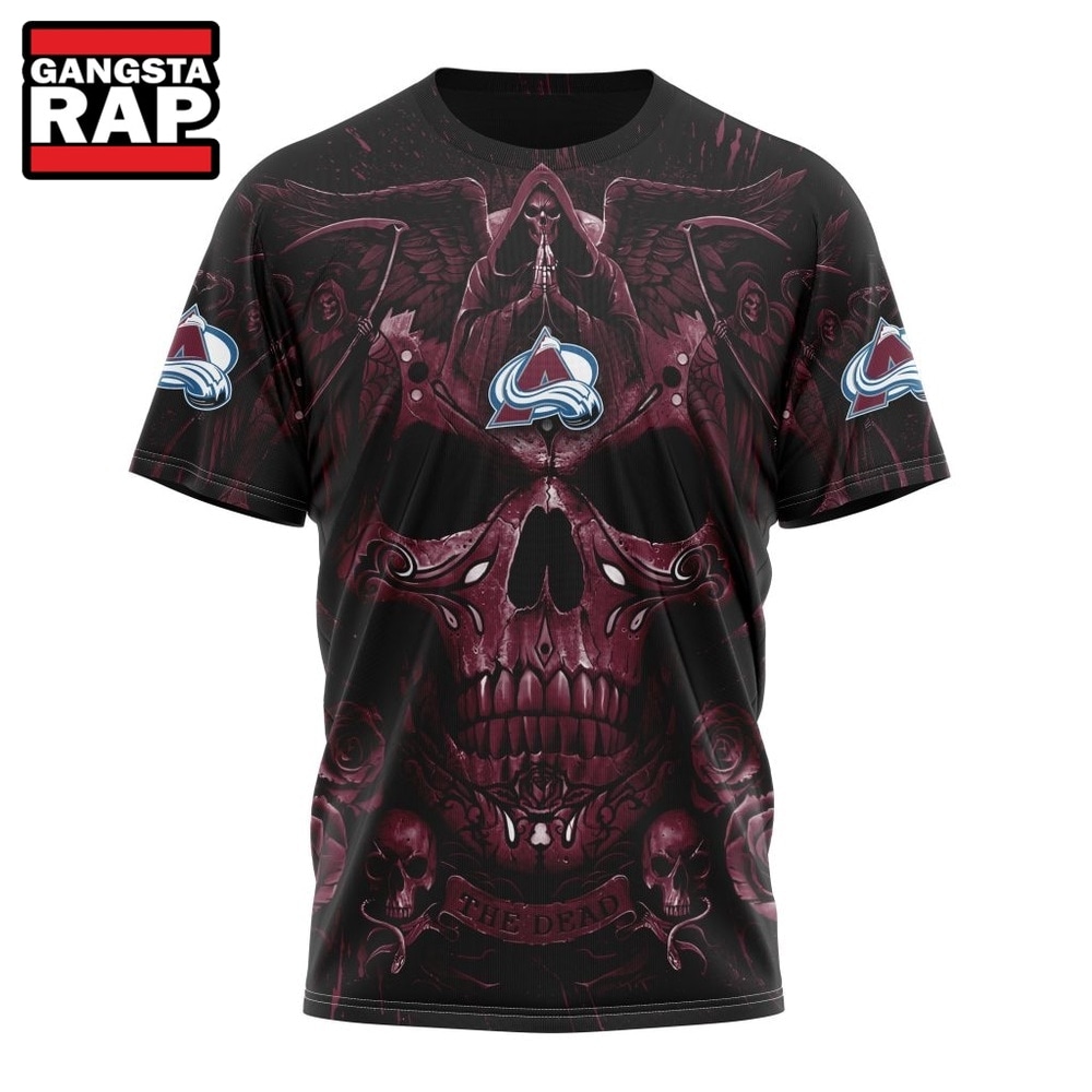 NHL Colorado Avalanche Special Design Halloween With Skull Art Hoodie, T Shirt , NHL 3D Shirt NHL Colorado Avalanche Special Design Halloween With Skull Art Hoodie, T Shirt , NHL 3D Shirt