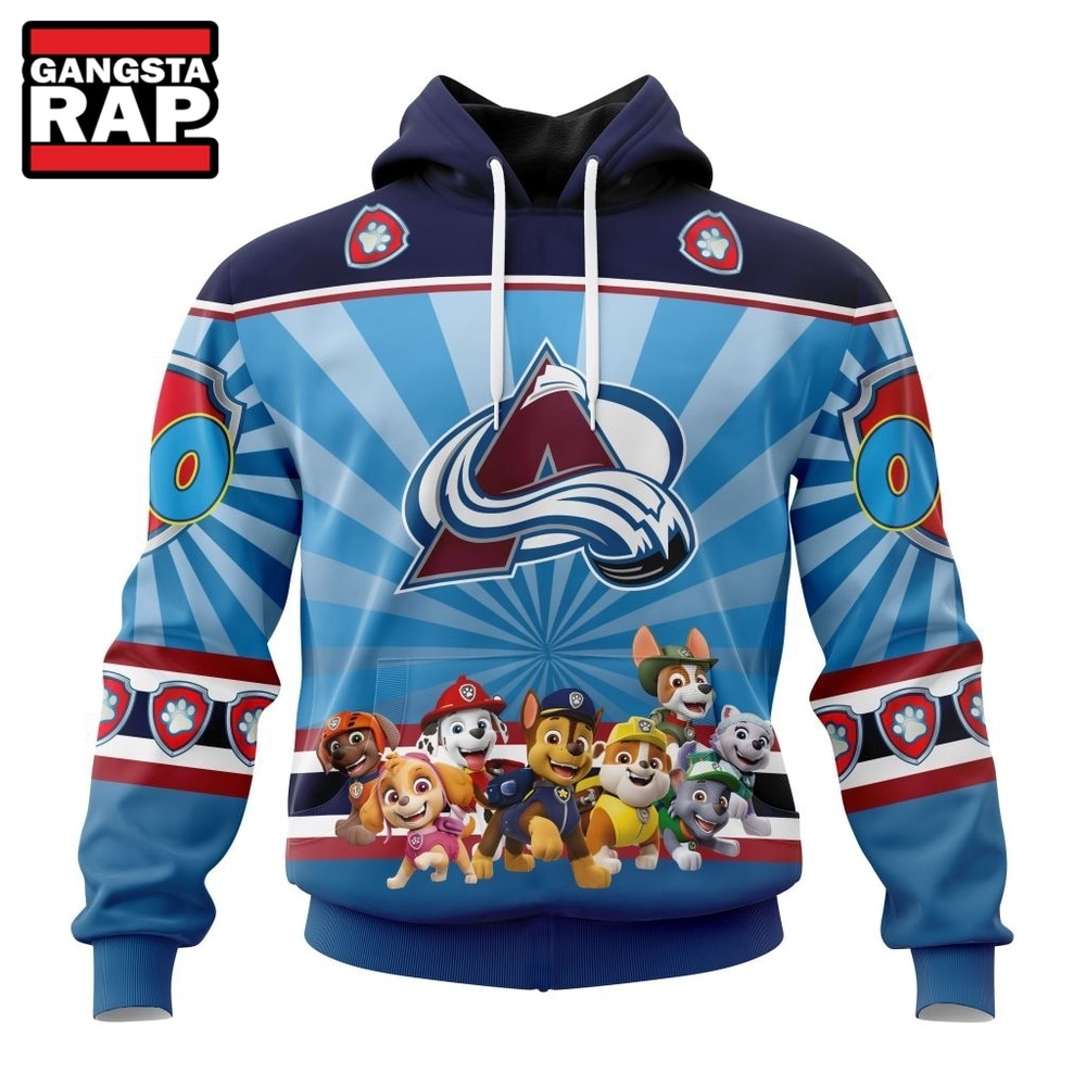 NHL Colorado Avalanche Special Paw Patrol Kits Hoodie, T Shirt , NHL 3D Shirt NHL Colorado Avalanche Special Paw Patrol Kits Hoodie, T Shirt , NHL 3D Shirt