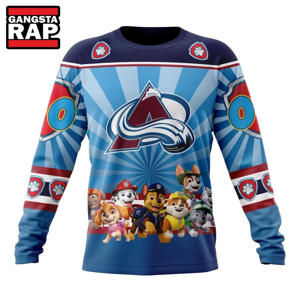 NHL Colorado Avalanche Special Paw Patrol Kits Hoodie, T Shirt , NHL 3D Shirt NHL Colorado Avalanche Special Paw Patrol Kits Hoodie, T Shirt , NHL 3D Shirt