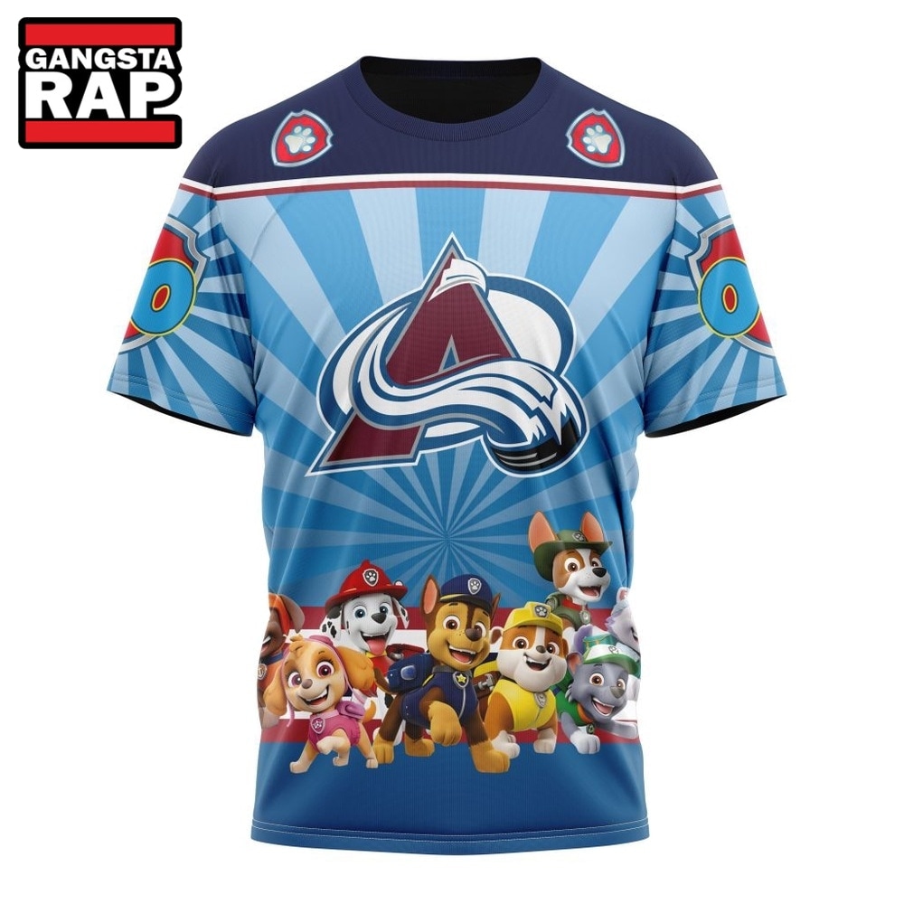 NHL Colorado Avalanche Special Paw Patrol Kits Hoodie, T Shirt , NHL 3D Shirt NHL Colorado Avalanche Special Paw Patrol Kits Hoodie, T Shirt , NHL 3D Shirt