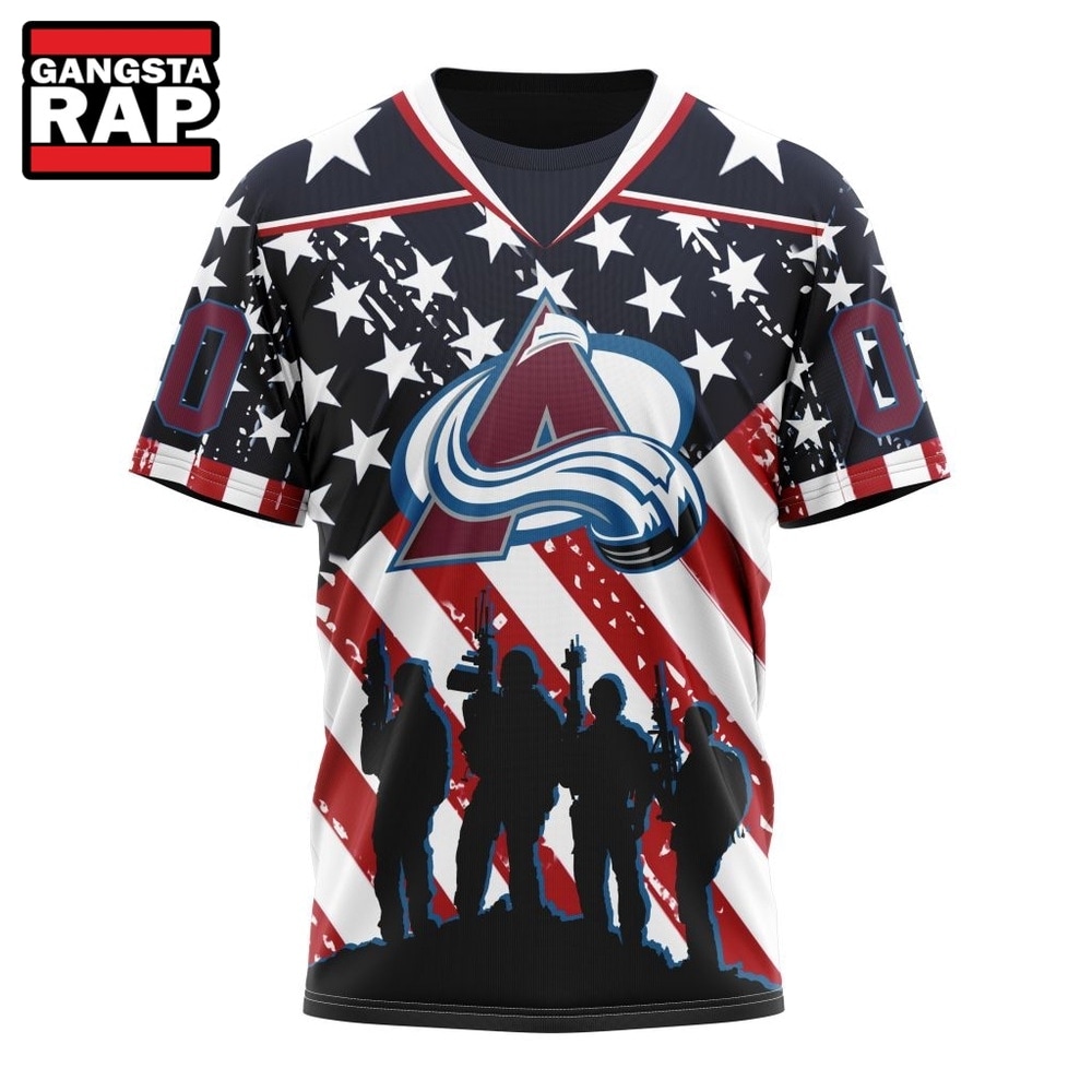 NHL Colorado Avalanche Specialized Kits For Honor USS Military Hoodie, T Shirt , NHL 3D Shirt NHL Colorado Avalanche Specialized Kits For Honor USS Military Hoodie, T Shirt , NHL 3D Shirt