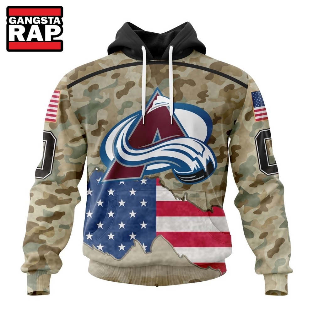 NHL Colorado Avalanche Specialized Kits For United State With Camo Color Hoodie, T Shirt , NHL 3D Shirt Nhl Colorado Avalanche Specialized Kits For United State With Camo Color Hoodie T Shirt 1
