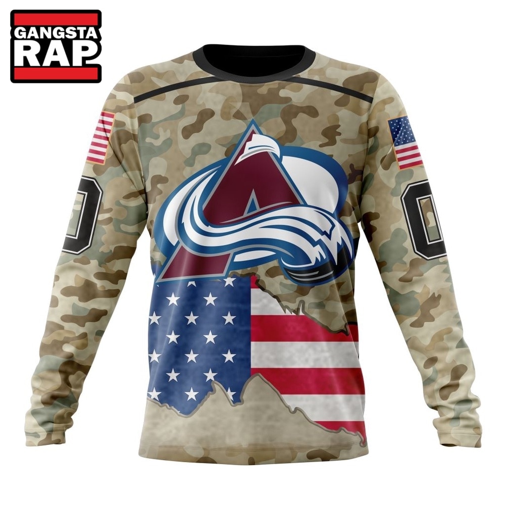 NHL Colorado Avalanche Specialized Kits For United State With Camo Color Hoodie, T Shirt , NHL 3D Shirt NHL Colorado Avalanche Specialized Kits For United State With Camo Color Hoodie, T Shirt , NHL 3D Shirt