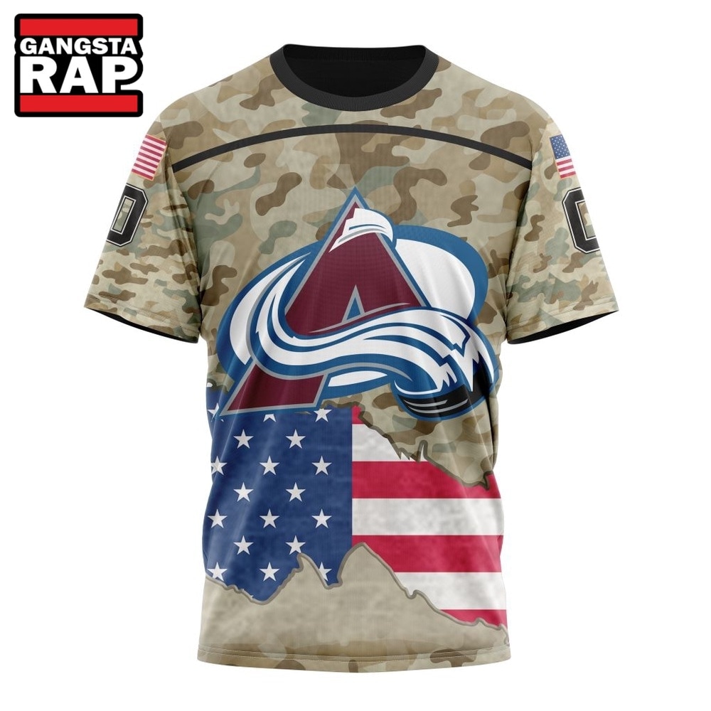 NHL Colorado Avalanche Specialized Kits For United State With Camo Color Hoodie, T Shirt , NHL 3D Shirt NHL Colorado Avalanche Specialized Kits For United State With Camo Color Hoodie, T Shirt , NHL 3D Shirt