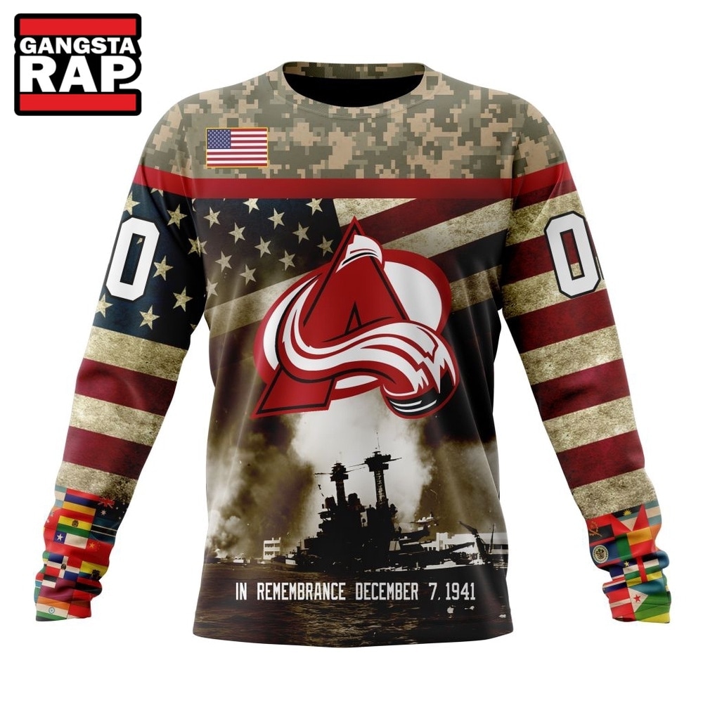 NHL Colorado Avalanche Specialized Unisex Kits Remember Pearl Harbor Hoodie, T Shirt , NHL 3D Shirt NHL Colorado Avalanche Specialized Unisex Kits Remember Pearl Harbor Hoodie, T Shirt , NHL 3D Shirt