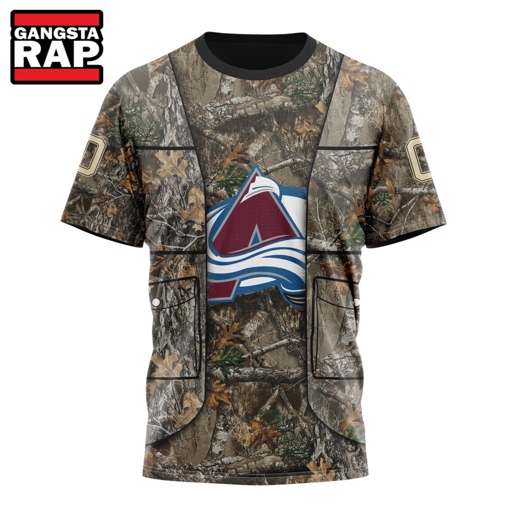 NHL Colorado Avalanche Specialized Unisex Vest Kits With Realtree Camo Hoodie, T Shirt, NHL 3D Shirt NHL Colorado Avalanche Specialized Unisex Vest Kits With Realtree Camo Hoodie, T Shirt, NHL 3D Shirt