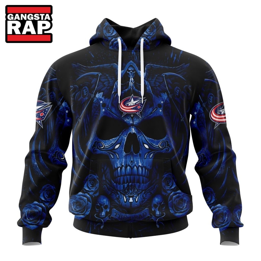 NHL Columbus Blue Jackets Special Design Halloween With Skull Art Hoodie, T Shirt , NHL 3D Shirt NHL Columbus Blue Jackets Special Design Halloween With Skull Art Hoodie, T Shirt , NHL 3D Shirt