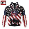 NHL Columbus Blue Jackets Specialized Kits For Honor USS Military Hoodie, T Shirt , NHL 3D Shirt Nhl Columbus Blue Jackets Specialized Kits For Honor Uss Military Hoodie T Shirt 1