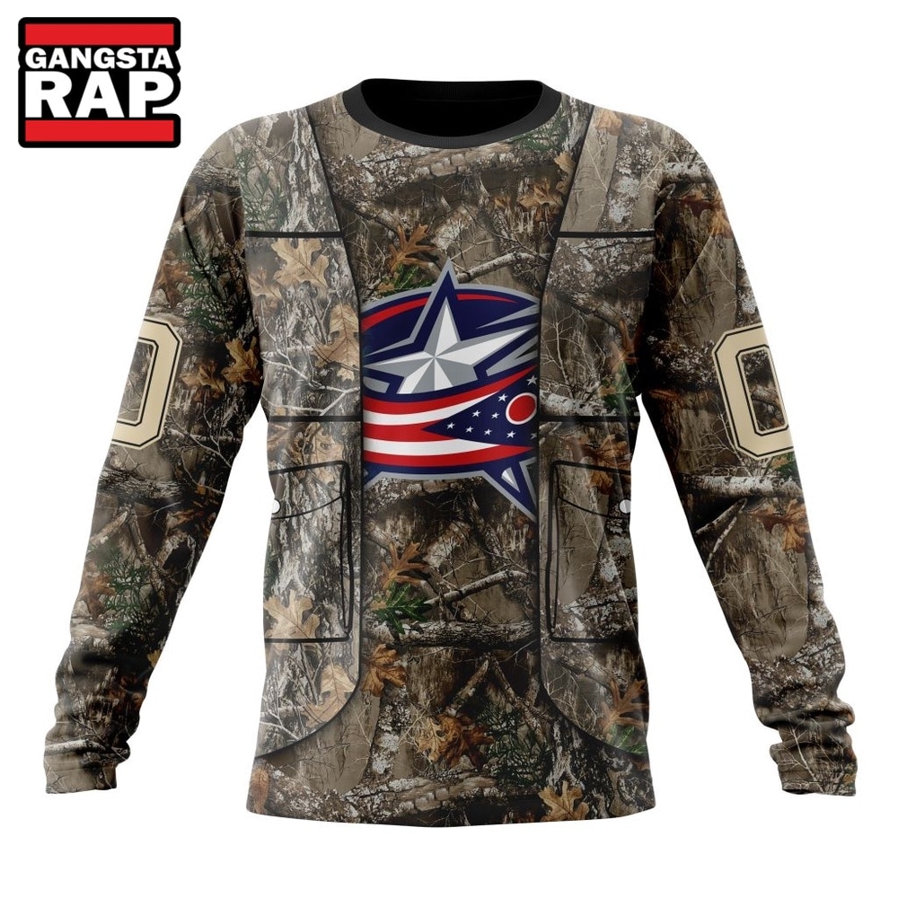 NHL Columbus Blue Jackets Specialized Unisex Vest Kits With Realtree Camo Hoodie, T Shirt, NHL 3D Shirt NHL Columbus Blue Jackets Specialized Unisex Vest Kits With Realtree Camo Hoodie, T Shirt, NHL 3D Shirt