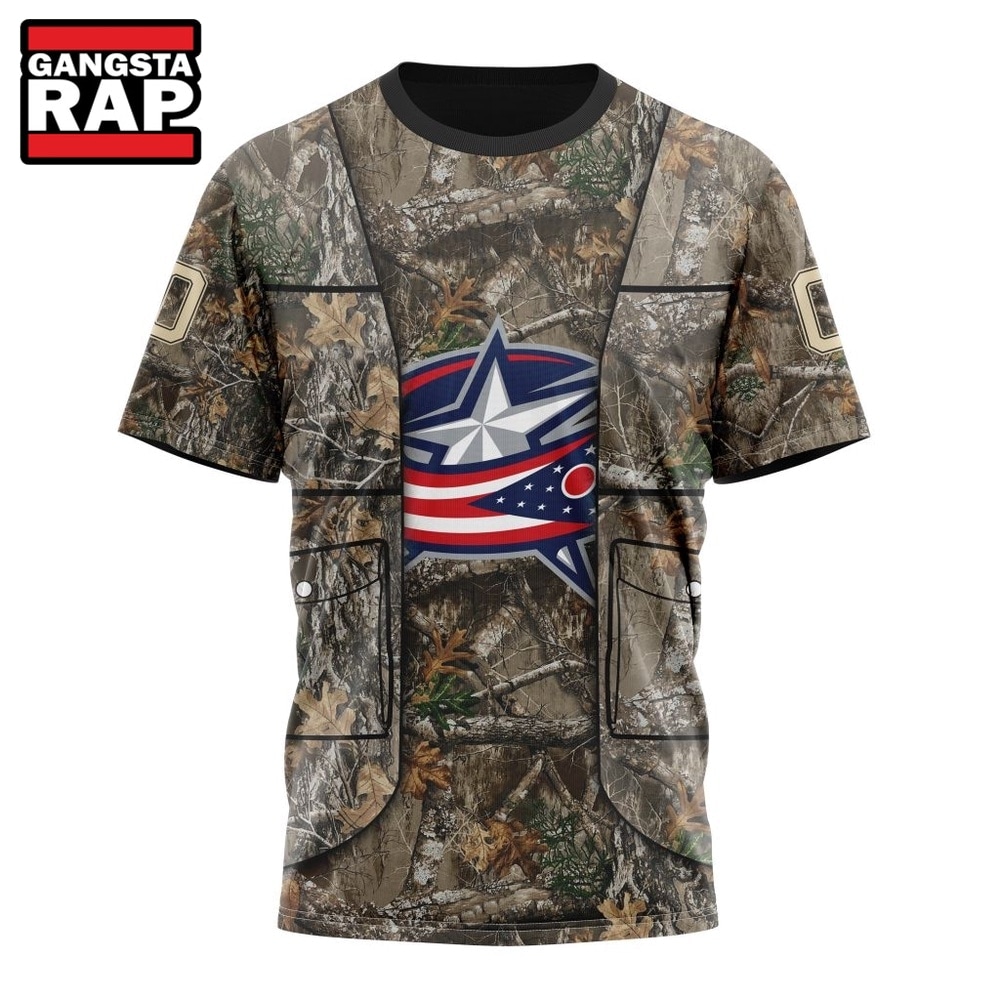 NHL Columbus Blue Jackets Specialized Unisex Vest Kits With Realtree Camo Hoodie, T Shirt, NHL 3D Shirt NHL Columbus Blue Jackets Specialized Unisex Vest Kits With Realtree Camo Hoodie, T Shirt, NHL 3D Shirt