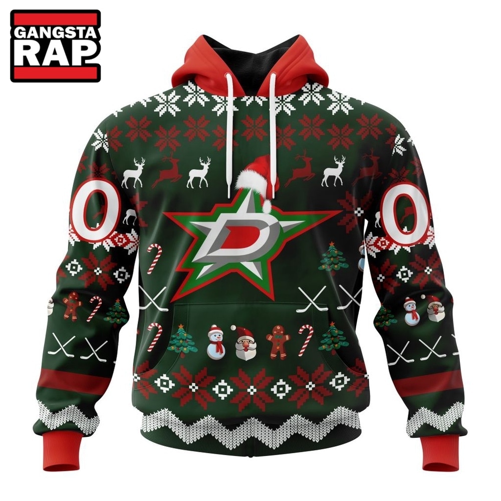 NHL Dallas Stars Hockey Christmas Is Coming 2026 Hoodie, T Shirt , NHL 3D Shirt Nhl Dallas Stars Hockey Christmas IS Coming 2026 Hoodie T Shirt 1