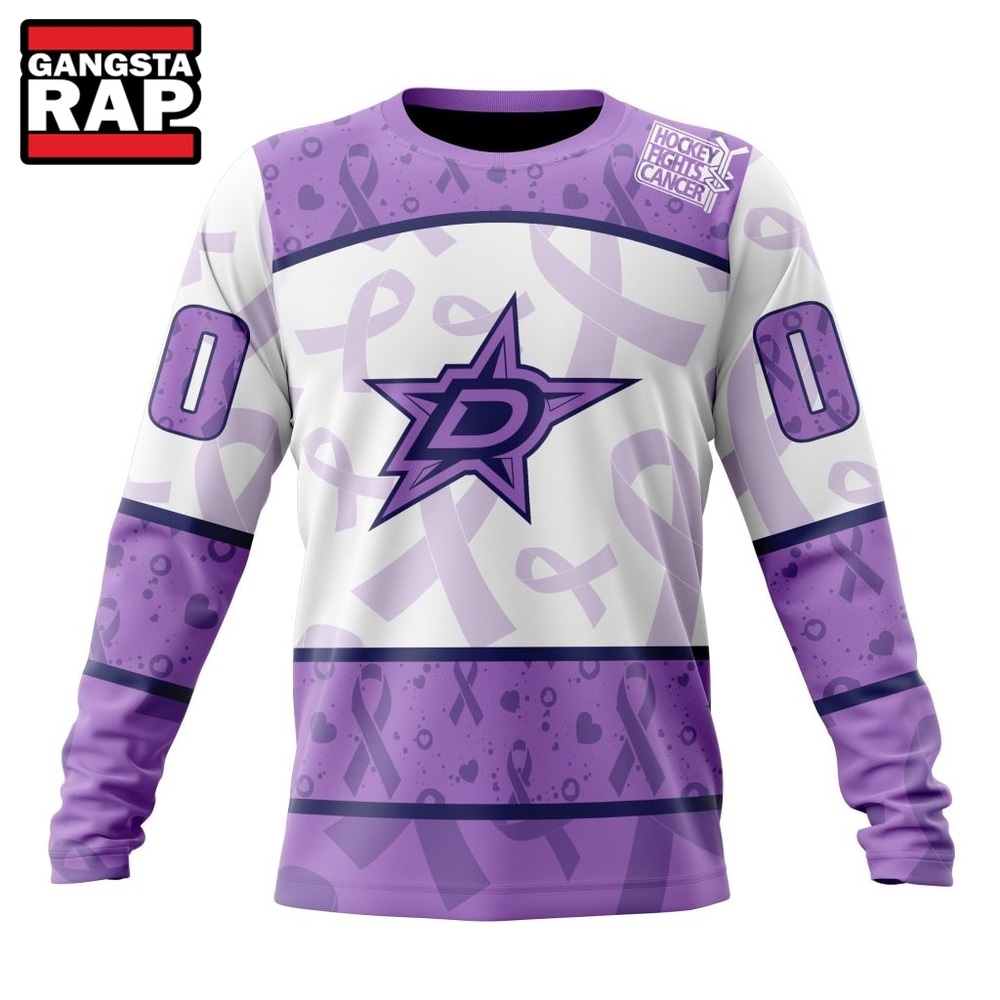 NHL Dallas Stars Special Lavender Fight Cancer Hoodie, T Shirt , NHL 3D Shirt NHL Dallas Stars Special Lavender Fight Cancer Hoodie, T Shirt , NHL 3D Shirt