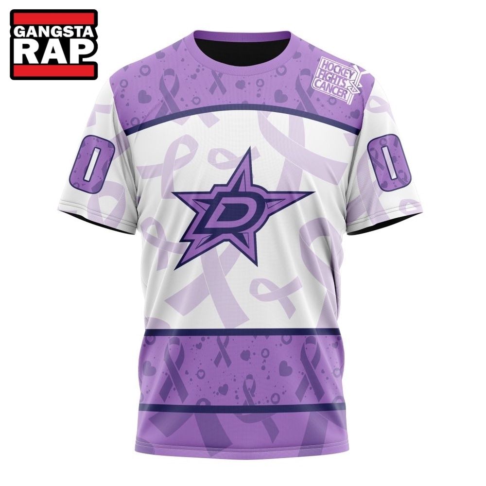 NHL Dallas Stars Special Lavender Fight Cancer Hoodie, T Shirt , NHL 3D Shirt NHL Dallas Stars Special Lavender Fight Cancer Hoodie, T Shirt , NHL 3D Shirt