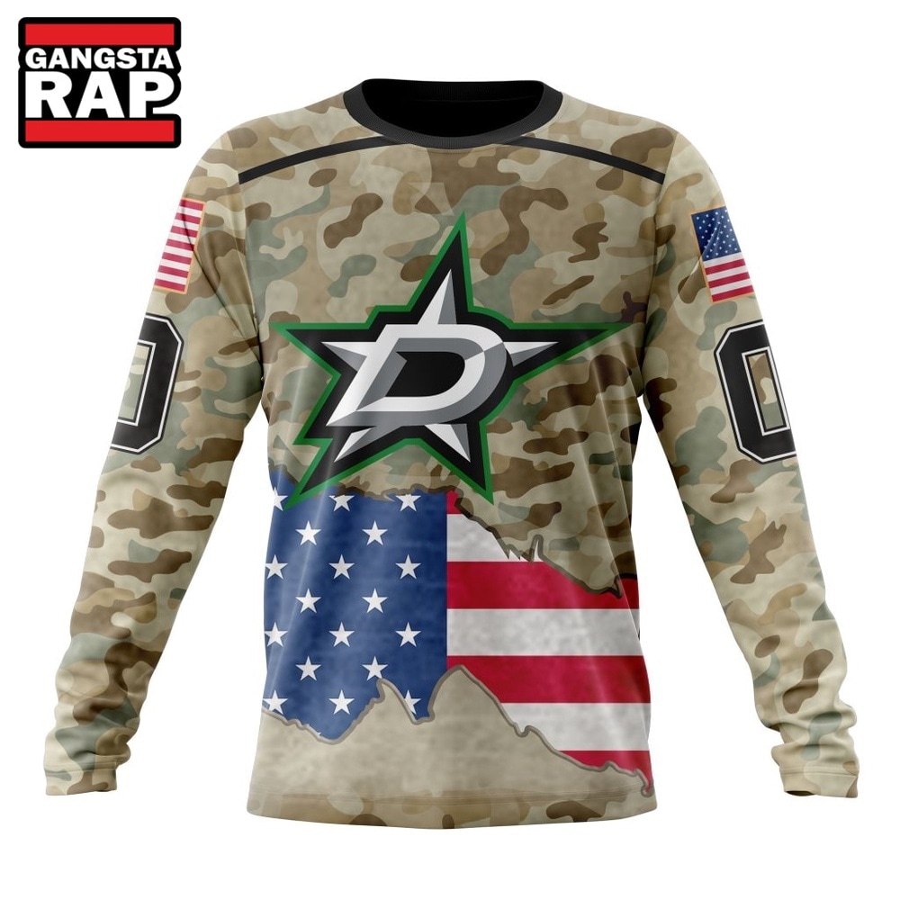 NHL Dallas Stars Specialized Kits For United State With Camo Color Hoodie, T Shirt , NHL 3D Shirt NHL Dallas Stars Specialized Kits For United State With Camo Color Hoodie, T Shirt , NHL 3D Shirt