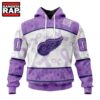 NHL Detroit Red Wings Special Lavender Fight Cancer Hoodie, T Shirt , NHL 3D Shirt Nhl Detroit Red Wings Special Lavender Fight Cancer Hoodie T Shirt 1