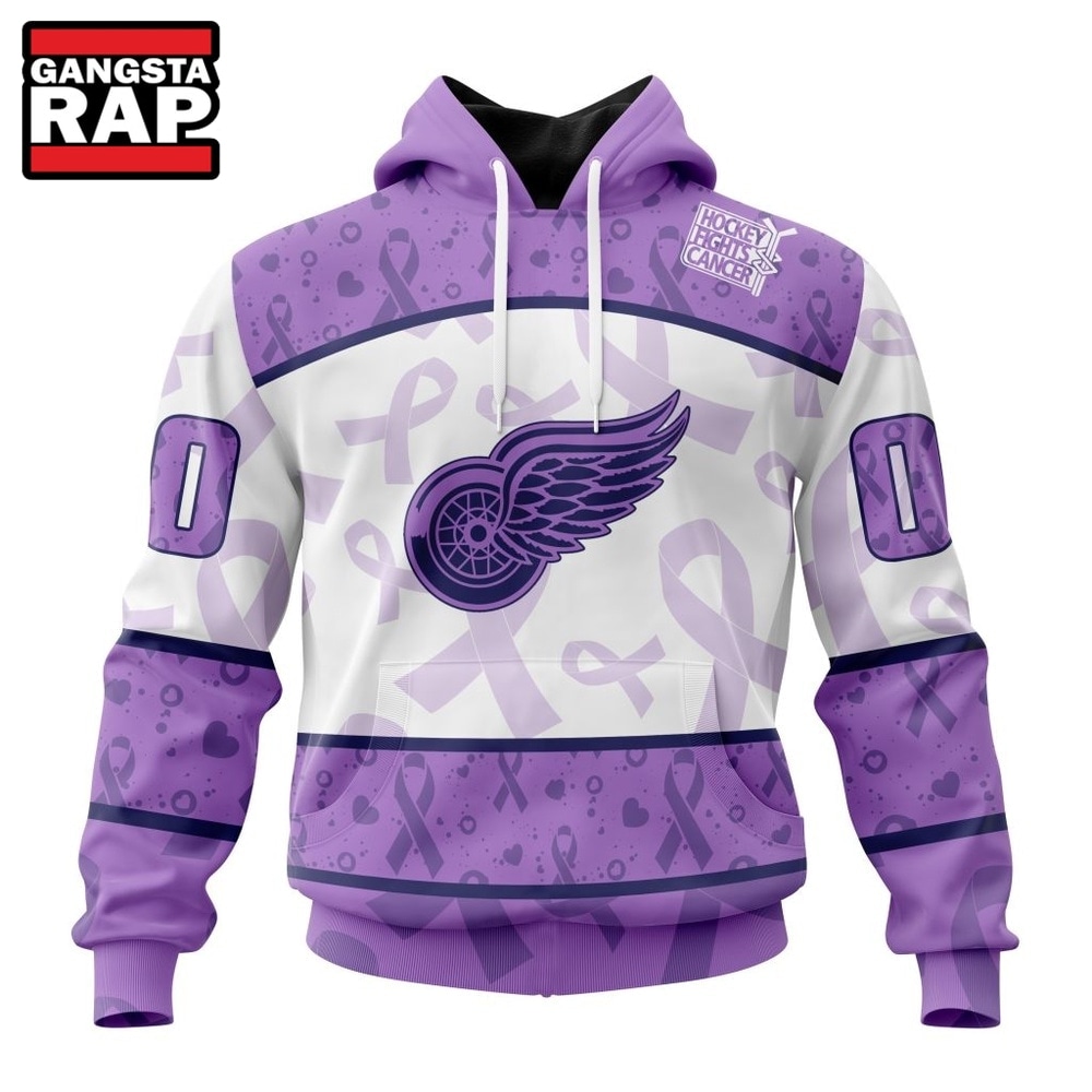 NHL Detroit Red Wings Special Lavender Fight Cancer Hoodie, T Shirt , NHL 3D Shirt NHL Detroit Red Wings Special Lavender Fight Cancer Hoodie, T Shirt , NHL 3D Shirt
