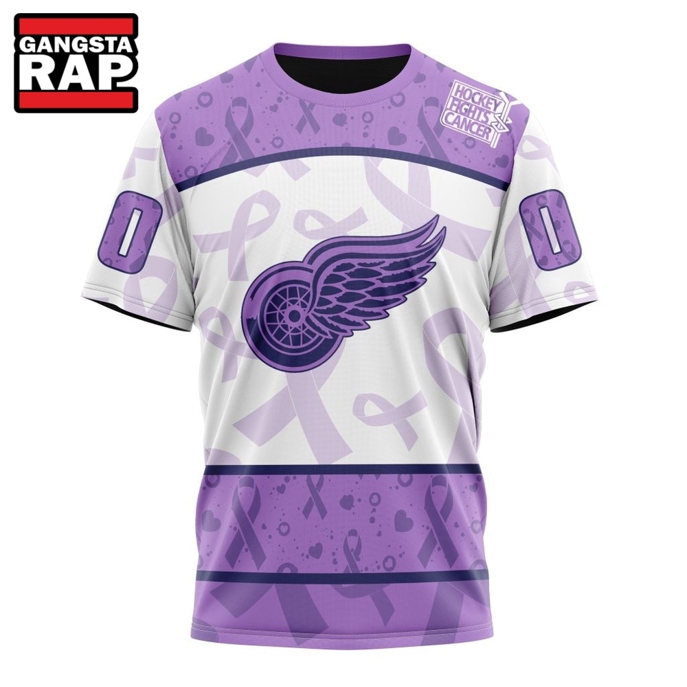 NHL Detroit Red Wings Special Lavender Fight Cancer Hoodie, T Shirt , NHL 3D Shirt NHL Detroit Red Wings Special Lavender Fight Cancer Hoodie, T Shirt , NHL 3D Shirt