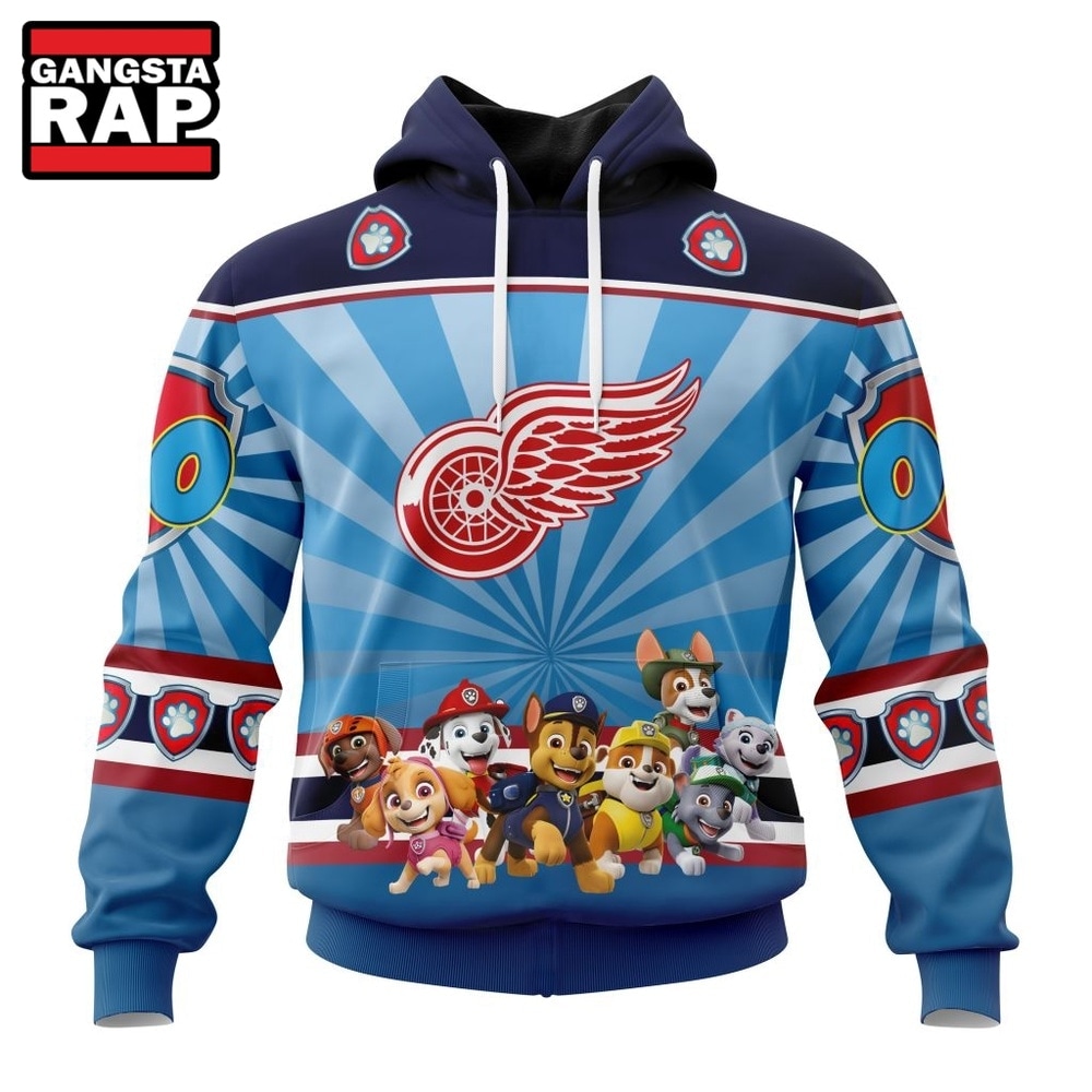 NHL Detroit Red Wings Special Paw Patrol Kits Hoodie, T Shirt , NHL 3D Shirt NHL Detroit Red Wings Special Paw Patrol Kits Hoodie, T Shirt , NHL 3D Shirt