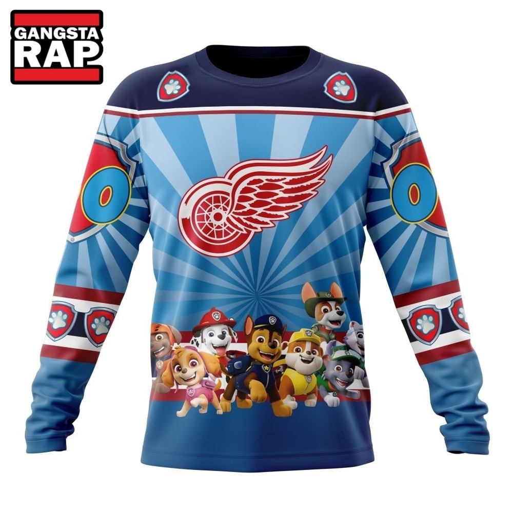 NHL Detroit Red Wings Special Paw Patrol Kits Hoodie, T Shirt , NHL 3D Shirt NHL Detroit Red Wings Special Paw Patrol Kits Hoodie, T Shirt , NHL 3D Shirt