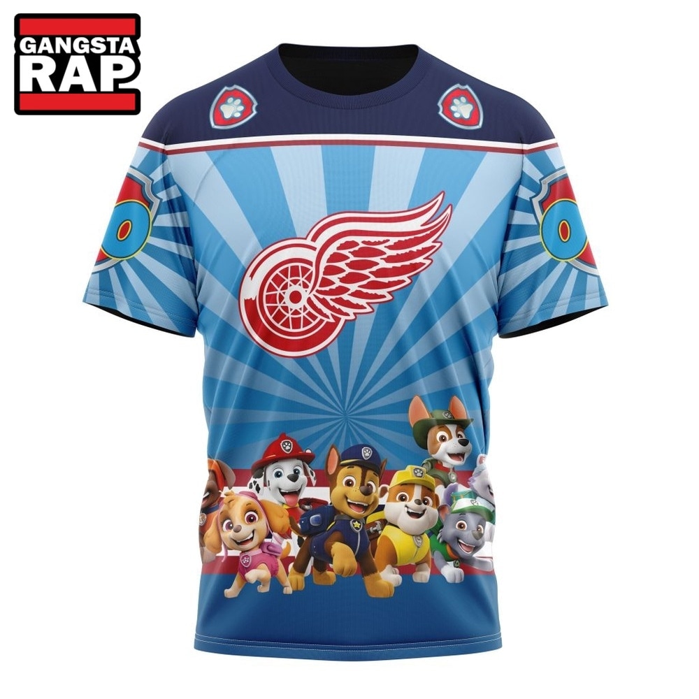 NHL Detroit Red Wings Special Paw Patrol Kits Hoodie, T Shirt , NHL 3D Shirt NHL Detroit Red Wings Special Paw Patrol Kits Hoodie, T Shirt , NHL 3D Shirt